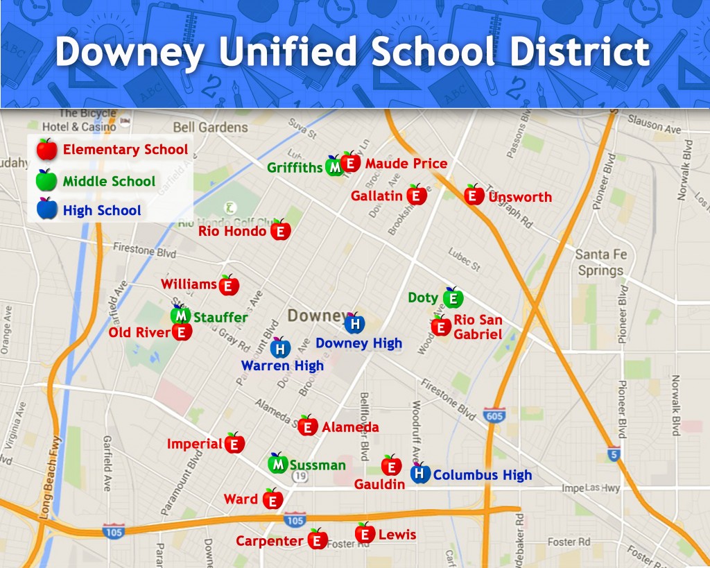 Downey High School Campus Map